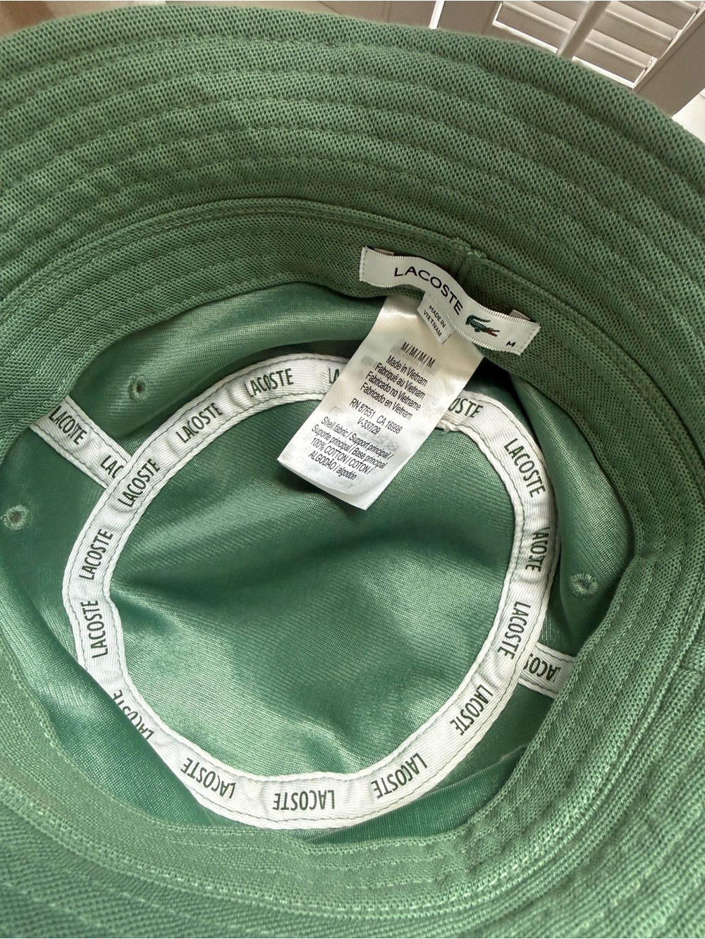 Lacoste Unisex Green Cotton Bucket Hat - Picture 5 of 8